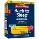 Nature Made Back to Sleep, Melatonin Fast-Dissolve, σας βοηθά να πέσετε πίσω στον ύπνο Φυσικά, L-Θεανίνη και GABA για να βοηθήσει να χαλαρώσετε και να ηρεμήσει το μυαλό σας, 40 δισκία