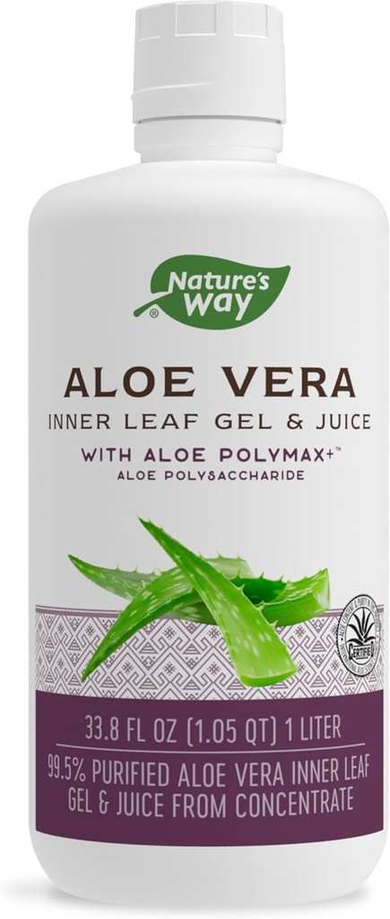 Nature's Way Aloe Vera Inner Leaf Gel & Juice, 1 λίτρο