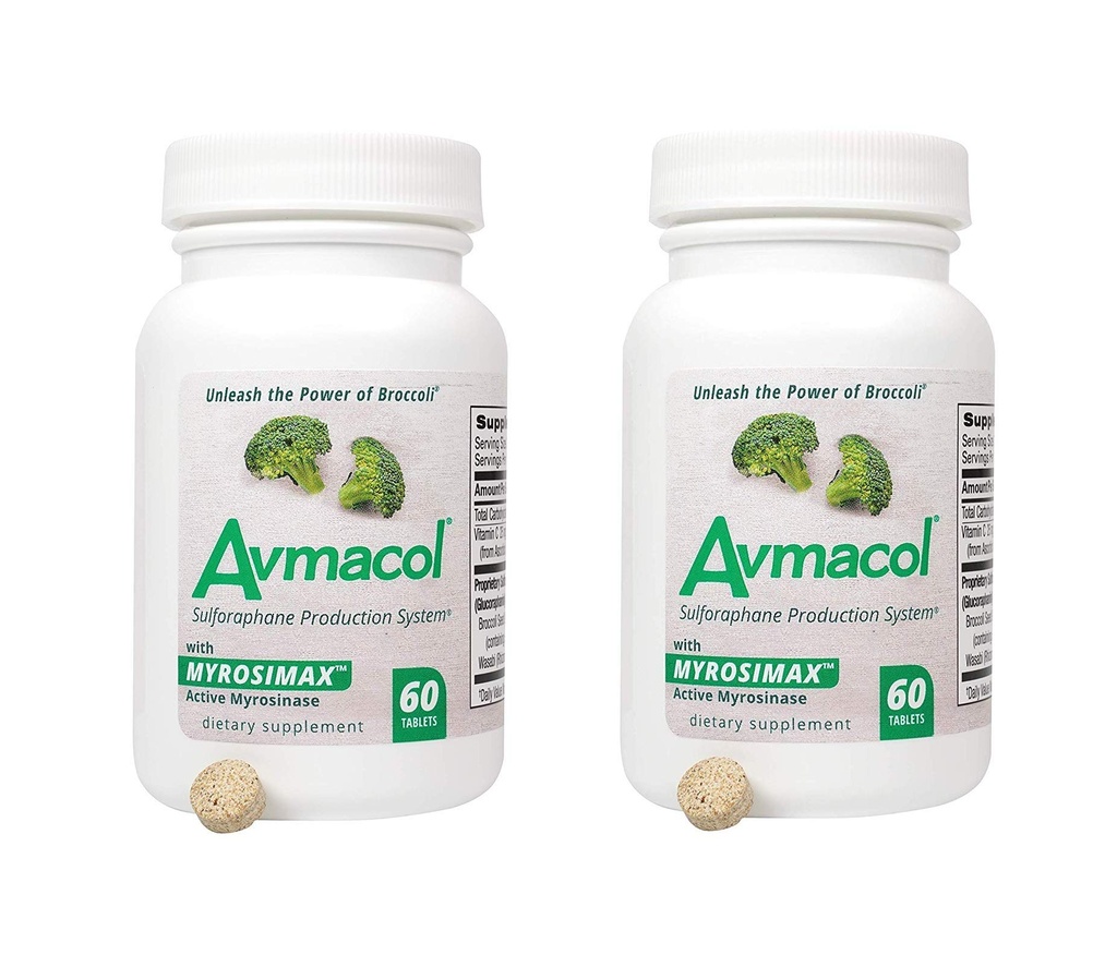 AVMACOL® (120) 2 Φιάλη Sulforafane αξία συμπλήρωμα με Myrosinase