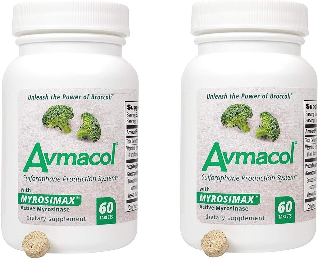 AVMACOL® (120) 2 Φιάλη Sulforafane αξία συμπλήρωμα με Myrosinase