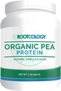 Rootcology by Dr. Izabella Wentz | Organic Pea Protein | USDA Certified Organic Pea Protein with 20g Plant Protein per Serving | Natural Vanilla Flavor | 454g / 15 Servings