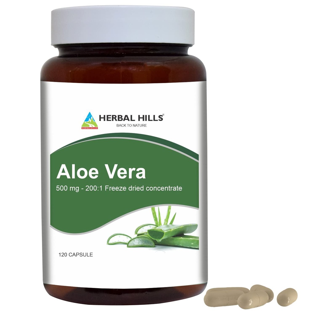 HERBAL HILLS Κάψουλες Aloe Vera (Aloe barbadensis) 