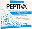 Peptiva Digestive Enzyme Supplement + ProDigest - Βοηθά με το Μπλοκάρισμα, Αέριο, Δυσκοιλιότητα - 15 Count