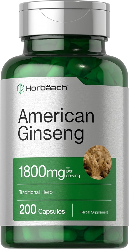 Horbäach Αμερικάνικες κάψουλες Ginseng 