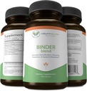 Binder Blend - Toxin Binder Supplement, Κάψουλες Detox για ένα υγιές έντερο - 180 κάψουλες - 90 Σερβιρίσματα - 960mg Ενεργοποιημένο Ανθρακό & 480mg Βιολογικό Χλωρέλλα - Ανακούφιση Bloating - Bentonite Clay, 3 Pack