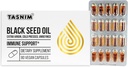 Tasnim Black Seed Oil Organic Cold Pressed Capsules 100% Pure Cold-Pressed Black Cumin Seed Oil Nigella Sativa for Immune Support, Joint Comfort and Vitality
