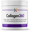 Σταματήστε τη γήρανση τώρα - Collagen360 με Υαλουρονικό οξύ - Κολαγόνο Peptides σκόνη για να υποστηρίξει υγιή μαλλιά, νύχια & δέρμα - βοηθά στη μείωση της εμφάνισης των λεπτών γραμμών και ρυτίδες - σκόνη 2.7 ουγγιά