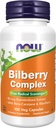 NOW Foods Supplements, Bilberry (Vaccinium myrtillus) Complex 80 mg με Beta-Carotene & Riboflavin, 100 Veg Κάψουλες
