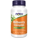 NOW Foods Supplements, Bilberry (Vaccinium myrtillus)Complex 80 mg with Beta-Carotene & Riboflavin, 100 Veg Capsules