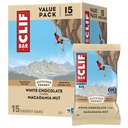 CLIF BAR - Ενεργειακά Μπαρ Πρωτεΐνης - Καρύδια Λευκής Σοκολάτας Macadamia - Made with Organic Oats - Energy Bars - Non-GMO - (15 Pack)