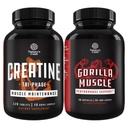 Πακέτο τρι φάσης χάπια Creatine 5g και επιπλέον ενισχυτής δοκιμής δύναμης για τους άνδρες - Μύες Gainer και την αποκατάσταση μυών Creatine HCL Pyruvate - φυσικό συμπλήρωμα ενέργειας με Horny κατσικίσιο ζιζάνιο