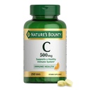 Nature's Bounty Vitamin C 500mg, Υποστηρίζει ένα υγιές ανοσοποιητικό σύστημα, ημερήσιο συμπλήρωμα βιταμίνης, 250 χορτοφαγικά δισκία