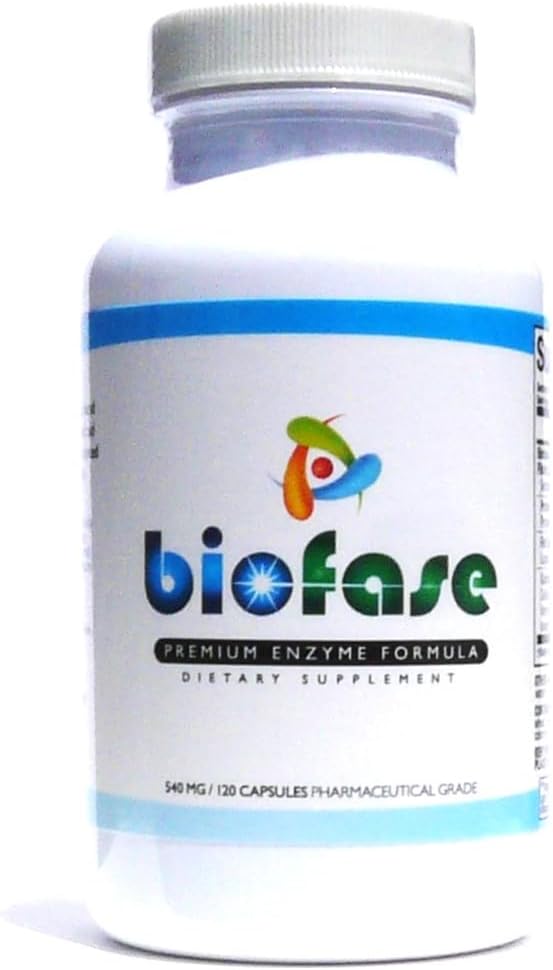 Biofase-Premium-Enzyme-Formula 120 Κάψουλες - Biofilm Defense & Digestion - Systemic Enzymes to Support Intestinal Health - No Fillers!