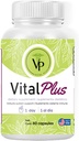 Vital Plus - Θεραπεία για κιρσούς και Κοινή Δομή Υποστήριξης - Συμπλήρωμα Ενέργειας - 100% Βιολογικές 60 Κάψουλες