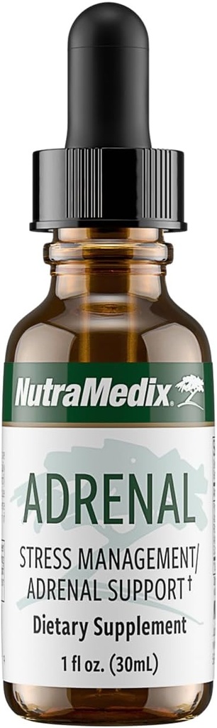 NutraMedix Adrenal Fatigue Supplement - Astragalus, Schisandra, Rhodiola, Ginseng Extract for Energy Support, Stamina, and Stress - Vegan Adaptogen Blend (1oz / 30ml)