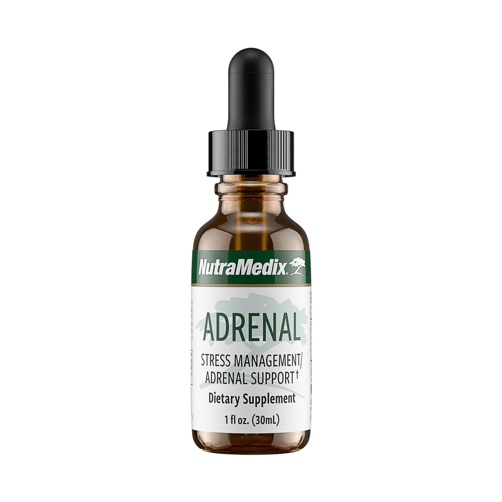 NutraMedix Adrenal Fatigue Supplement - Astragalus, Schisandra, Rhodiola, Ginseng Extract for Energy Support, Stamina, and Stress - Vegan Adaptogen Blend (1oz / 30ml)