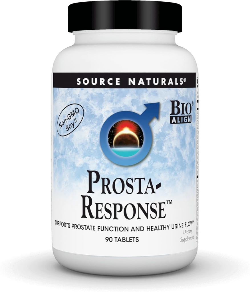 Source Naturals Prosta-Response with Non-GMO Soy, Supports Prostate Function and Healthy Urine Flow* - 90 Tablets