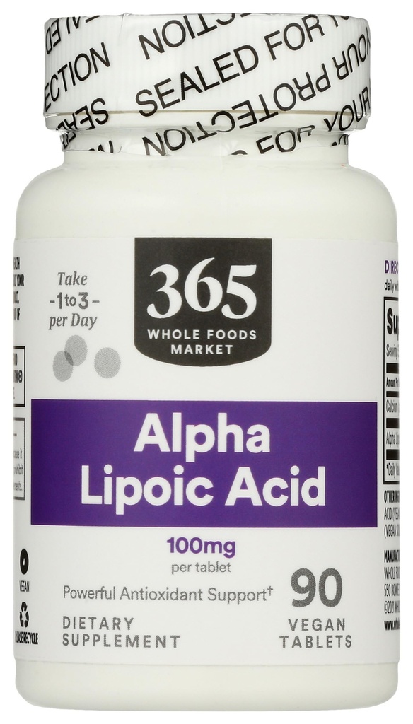365 από το Whole Foods Market, Alpha Lipoic Acid 100mg, 90 Count