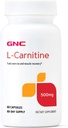 GNC L-καρνιτίνη 500mg, Βοηθά στο μεταβολισμό των λιπαρών οξέων μακράς αλυσίδας, 60 κάψουλες