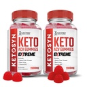 Justified Laboratories (2 Pack Ketosyn Keto ACV Gummies Extreme 2000MG Ketosyn Keto Gummies Apple Cider Vinegar Formed with Pomegranate Beet Buice Powder B12 Vegan Non GMO 120 Gummys