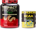 Nutrology TRIPACT Vegan Protein Powder, για Vegan Protein Shakes, Pinut Butter Vanilla (20 μερίδες) BCAA Natural, Plant Based BCAA Powder, Lemonade Flavor (30 μερίδες)