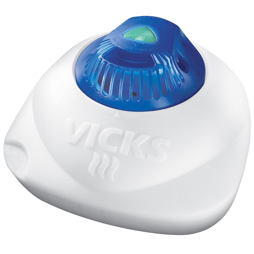 Vicks Warm Steam Vaporizer, Small to Medium Rooms, 1.5 Gallon Tank – Θερμό υγρό για μωρά και παιδιά δωμάτια με νυχτερινό φως, λειτουργεί με Vicks VapoPads και VapoSteam