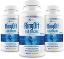 Ring Off (180 Caps) – Εμβοές ανακούφιση για το δακτυλίδι αυτιά, σαφείς εμβοές Ήσυχο αυτί ανακούφιση & αποκατάσταση εσωτερική ειρήνη, Ginkgo Biloba, ψευδάργυρο Picolinate & More – αποτελεσματική υποστήριξη της υγείας ακοής