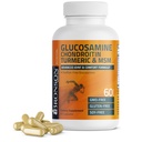 Bronson Glucosamine Chondroitin Turmeric & MSM Advanced Joint & Cartilage Formula, Υποστηρίζει υγιείς αρθρώσεις, Κινητικότητα & Cartilage - Μη ΓΤΟ, 60 κάψουλες