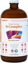 LIQUIDHEALTH Mega Energy methylated B-Complex, Adult Liquid Vitamin Supplement - Αυξήστε την ενέργεια, Ανακουφίστε το στρες & Κόπωση, Immune Support, Heart & Gut Health - Made in USA, Vegan, Sugar-Free (32 oz)