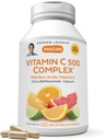 ANDREW LESSMAN Vitamin C 500 Complex 720 Κάψουλες - Μη Ακίντια Βιταμίνη C Plus Εσπεριδοειδή Βιοφλαβονοειδή για το ανοσοποιητικό σύστημα και την υποστήριξη κατά των επιφανειοδραστικών, Χωρίς Στομαχική Ανατάραξη, Μικρό Εύκολο στην Κατάποση Κάψουλες