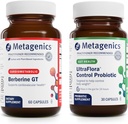 Μεταγονική Βερβερίνη GT (60 κάψουλες) & UltraFlora Control Probiotic (30 υπηρεσίες) - Υποστηρίζει την Υγεία της Καρδιάς - Βοηθά Υγιεινή Σύνθεση Σώματος