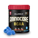 ALLMAX AMINOCORE BCAA Σκόνη για την αποκατάσταση μυών προπόνησης & αυξημένη αντοχή - Χωρίς ζάχαρη, χωρίς πληρωτικά 8,18 γραμμάρια Bcaas Αμινοξέα, Β Βιταμίνες για γυναίκες και άνδρες- 90 Σερβίρει 