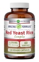 Amazing Formulas Red Yeast Rice Complex | 1570 Mg Per Serving | 120 Veggie Capsules | with Alpha Lipoic Acid, CoQ10, Milk Thistle Extract | Made in USA