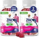 Ψευδάργυρος Gummies για ενήλικες - Ψευδάργυρος Μασώμενη Gummy για την υποστήριξη του ανοσοποιητικού - ισχυρό φυσικό αντιοξειδωτικό συμπλήρωμα για παιδιά άνδρες γυναίκα ενήλικες