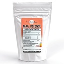 Mag Defense Powder | Orthomolecular Dose of Magnesium 200 mg as Magnesium Glycinate Chelate | Pure, Corn Free, & GMO-Free | Fruit Punch Flavor | 60 Servings