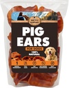BRUTUS & BARNABY Full Pig Ears for Dogs, 12 Ct. – Όλα-φυσικά ενιαία συστατικά Chews σκύλου, αργά μαγειρεμένα & πλήρως δοκιμαστικά Rawhide Εναλλακτική