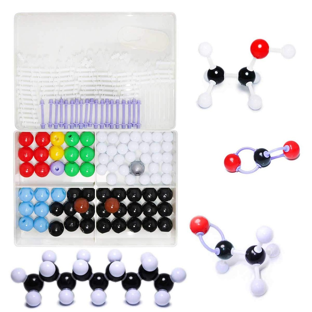 LINKTOR Chemistry Molecular Model Kit, Student or Teacher Set for Organic and Inorganic Chemistry Learning, Motiate Enthusiasm for Learning and Raising Space Imagination (190 Pack)