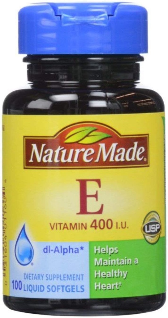 Φύση Made dl- Alpha Vitamin E 400 IU Softgels 100 ea (πακέτο των 4)