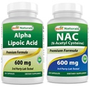Best Naturals Alpha Lipoic Acid 600 mg & NAC 600 mg