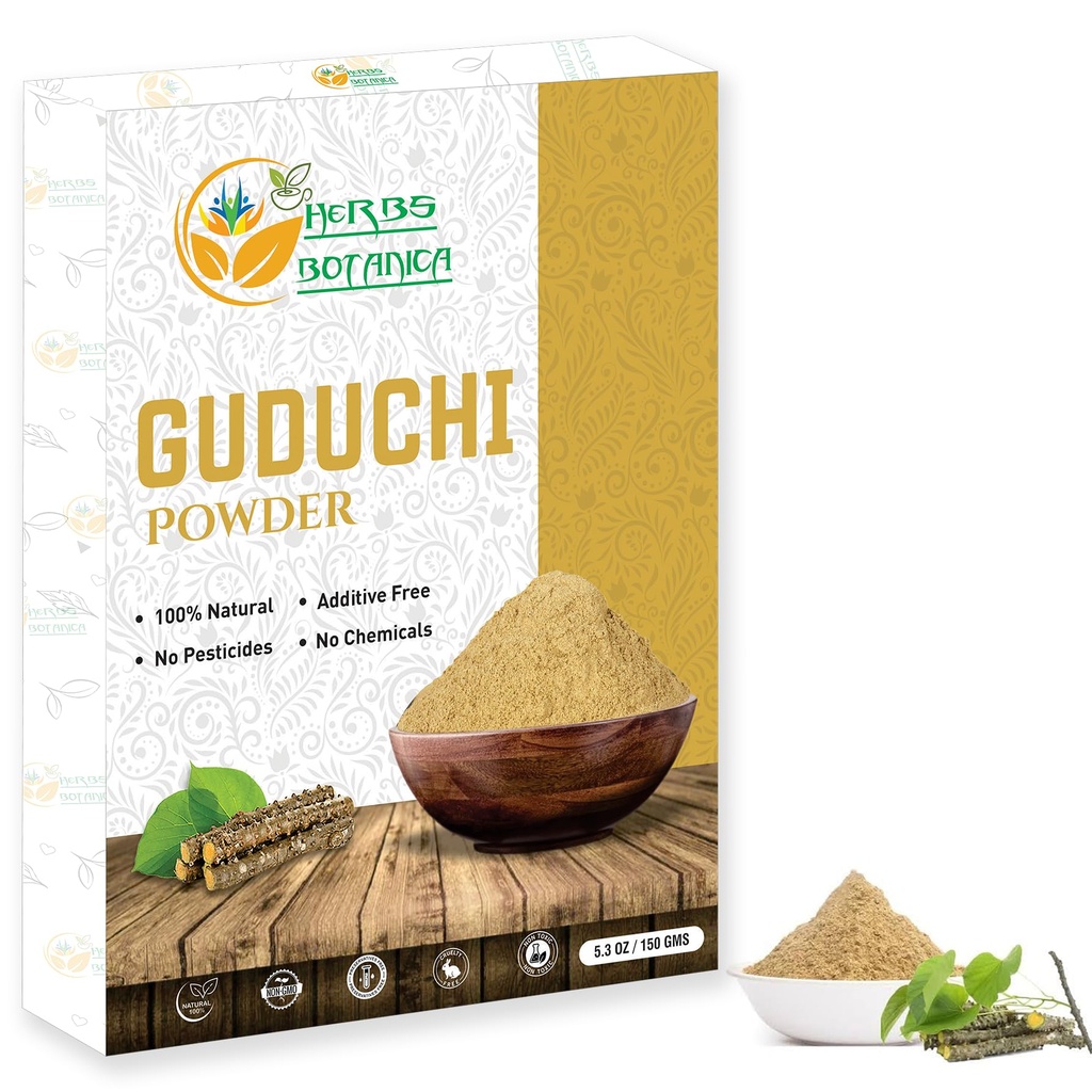 Βότανα Botanica Guduchi σε σκόνη USDA Organic Neem Giloy σε σκόνη 