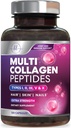 Multi Collagen Supplement 2400 mg - Τύποι I, II, III, V & X Multi Collagen Peptides Pells for Women & Men, Hydrolyzed Collage Supplements, Hair, Skin, Nail, & Joint Supplement Υποστήριξης, 120 Κάψουλες