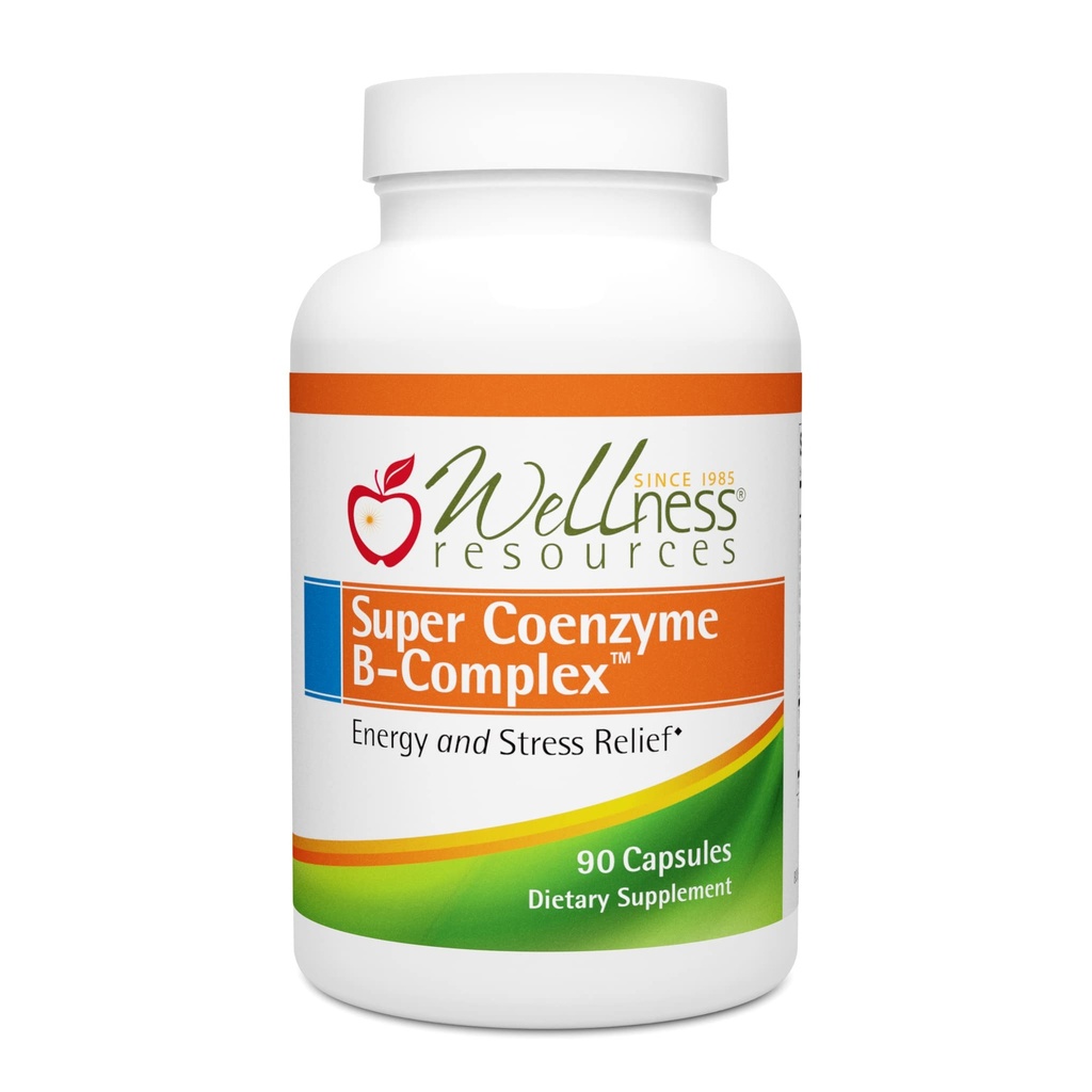 Πόροι ευεξίας Super Coenzyme B Complex - 90 Κάψουλες - Βιταμίνη Β12, Βιταμίνη Β Complex για την ανάπτυξη των μαλλιών, Adrenal Υποστήριξη & Στρες Ανακούφιση - μεθυλιωμένο B12, Φολικό, Βιοτίνη, Ριβοφλαβίνη, Θιαμίνη