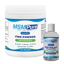 KALA ΥΓΕΙΑ MSMPure MSM Fine Powder 1lb και MSM Gel με οργανική αλόη 8oz Bundle