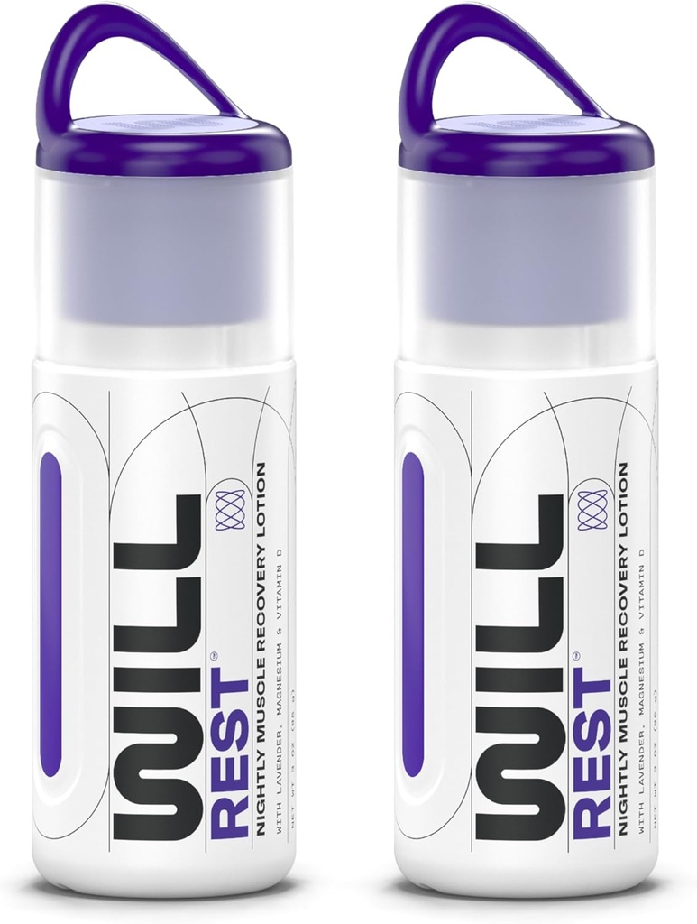 Μαγνήσιο Lotion για τον ύπνο I Nightly Topic Κρέμα Μαγνησίου για την χαλάρωση I Vitamin D & Lavender Lotion for Better Sleep & Relief I 3 Fl oz (2 Pack)