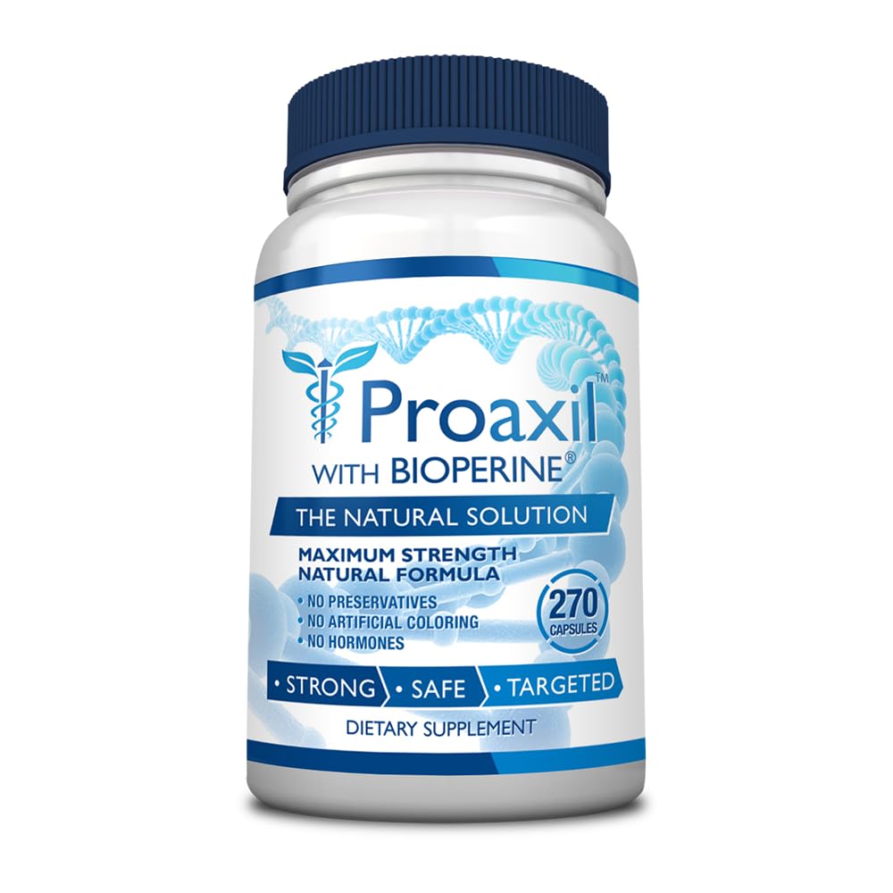 Consumer Health® Proaxil - 270 Κάψουλες - Υποστήριξη Prostate Health and Performance - Ψευδάργυρος, Saw Palmetto, Bioperine®, και Beta Σιτοστερόλη - Όλα φυσικά, Vegan Friendly, Made in USA - 3 Month Supply