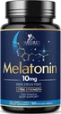Μελατονίνη 10mg ταχείας διάλυσης δισκία - Extra Strength, Sugar Free Melatonin Supplements for Restful Sleep Support, Natural Sleep Supplement for Adults, Delicious Strawberry Flavor, 60 Tablets