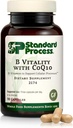 Standard Process B Vitality with Coq10 - Cellular Health Supplement with Biotin, Vitamin B12 & Folate - Vegan, Gluten-free & Non-Dairy - 90 Κάψουλες (30 Σερβιέτες)