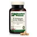 Standard Process B Vitality with Coq10 - Cellular Health Supplement with Biotin, Vitamin B12 & Folate - Vegan, Gluten-free & Non-Dairy - 90 Κάψουλες (30 Σερβιέτες)