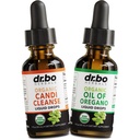 Candi Cleanse & Ρίγανη σταγόνες πετρελαίου - Βιολογικό Έλαιο Ρίγανης σταγόνες Υγρό & Μαύρο Wormwood Walnut - Επιπλέον δύναμη Overgrowth Balance Complex, Natural Oral Gut Cleanser Detox Health Συμπληρώματα 1 oz