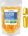 XPRS Nutra Μέγεθος 2 Κενές κάψουλες - 500 Count Empty Gelatin Κάψουλες - Χάπια DIY Κάλυμμα καψακίων - Καθαρά Καπάκια τζελ για το Do-It-Yourself Συμπληρώματα (Χρυσό)